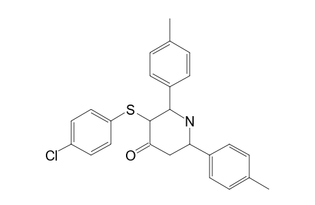 2,6-DI-(PARA-METHYLPHENYL)-3-(PARA-CHLOROPHENYLTHIO)-PIPERIDIN-4-ONE