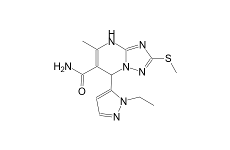 7-(1-ethyl-1H-pyrazol-5-yl)-5-methyl-2-(methylsulfanyl)-4,7-dihydro[1,2,4]triazolo[1,5-a]pyrimidine-6-carboxamide