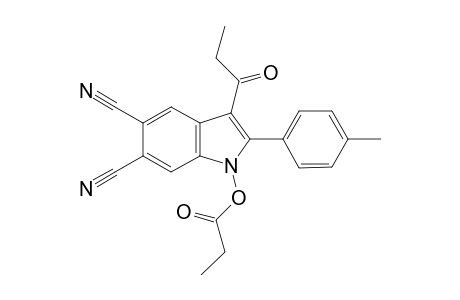 5,6-dicyano-3-propyl-2-(p-tolyl)-1H-indol-1-yl propionate