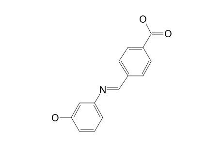 4-[(3-Hydroxy-phenylimino)-methyl]-benzoic acid