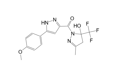 1-{[5-(4-methoxyphenyl)-1H-pyrazol-3-yl]carbonyl}-3-methyl-5-(trifluoromethyl)-4,5-dihydro-1H-pyrazol-5-ol
