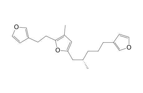 (S)-2-[2-(3-furyl)ethyl]-5-[5-(3-furyl)-2-methylpentyl]-3-methylfuran