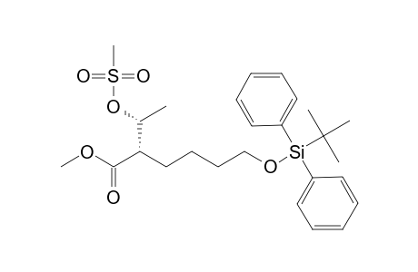 Methyl (2S*,1'R*)-6-(tert-Butyldiphenylsilyloxy)-2-(1'-methanesulfonyloxyethyl)hexanoate