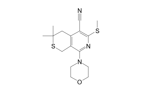 3,3-Dimethyl-6-(methylsulfanyl)-8-(4-morpholinyl)-3,4-dihydro-1H-thiopyrano[3,4-c]pyridine-5-carbonitrile