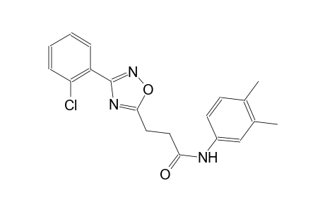 3-[3-(2-chlorophenyl)-1,2,4-oxadiazol-5-yl]-N-(3,4-dimethylphenyl)propanamide