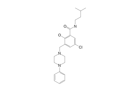 5-CHLORO-2-HYDROXY-N-(3-METHYL-BUTYL)-3-(4-PHENYL-PIPERAZIN-1-YLMETHYL)-BENZAMIDE