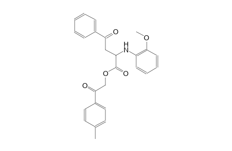 2-(4-methylphenyl)-2-oxoethyl 2-(2-methoxyanilino)-4-oxo-4-phenylbutanoate