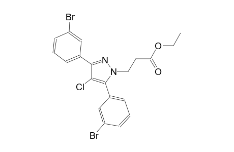 ethyl 3-[3,5-bis(3-bromophenyl)-4-chloro-1H-pyrazol-1-yl]propanoate