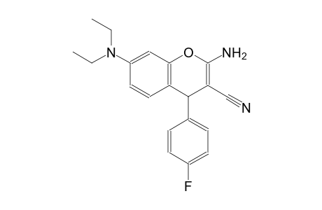 2-Amino-4-(4-fluorophenyl)-7-(diethylamino)-4H-chromene-3-carbonitrile