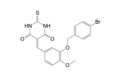 5-{3-[(4-bromobenzyl)oxy]-4-methoxybenzylidene}-2-thioxodihydro-4,6(1H,5H)-pyrimidinedione