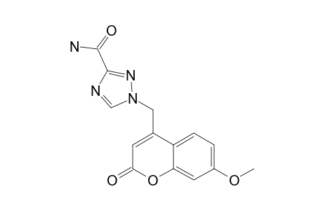 1-[(7-METHOXY-2-OXO-2H-CHROMEN-4-YL)-METHYL]-1,2,4-TRIAZOLE-3-CARBOXAMIDE