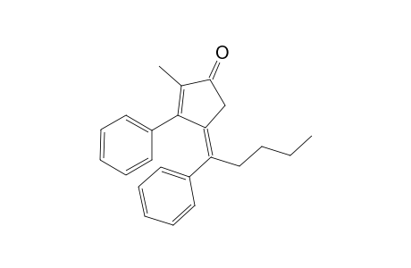 (Z)-2-methyl-3-phenyl-4-(1-phenylpentylidene)cyclopent-2-enone