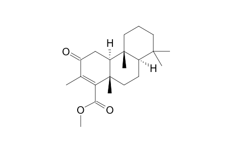1-Phenanthrenecarboxylic acid, 3,4,4a,4b,5,6,7,8,8a,9,10,10a-dodecahydro-2,4b,8,8,10a-pentamethyl-3- oxo-, methyl ester, (4a.alpha.,4b.beta.,8a.alpha.,10a.beta.)-(.+-.)-