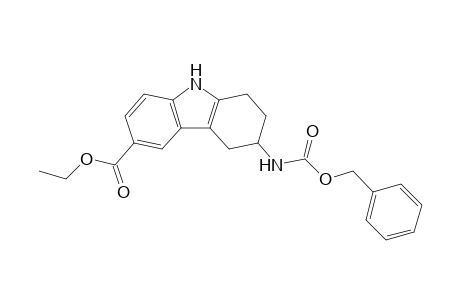 6-Benzyloxycarbonylamino-6,7,8,9-tetrahydro-5H-carbazol-3-carboxylic acid ethyl ester