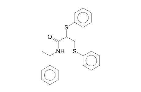 N-(1-Phenylethyl)-2,3-bis(phenylsulfanyl)propanamide