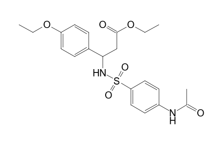 3-[(4-acetamidophenyl)sulfonylamino]-3-(4-ethoxyphenyl)propanoic acid ethyl ester