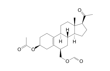 3a-Acetoxy-6s-(formyloxymethyl)-pregna-5(10)-en-20-one