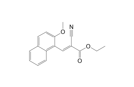 (E)-2-cyano-3-(2-methoxy-1-naphthalenyl)-2-propenoic acid ethyl ester