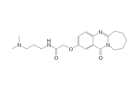 acetamide, N-[3-(dimethylamino)propyl]-2-[(6,7,8,9,10,12-hexahydro-12-oxoazepino[2,1-b]quinazolin-2-yl)oxy]-