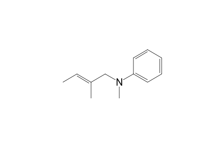 (E)-N-Methyl-N-(2-methylbut-2-enyl)benzenamine