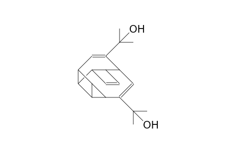 5,7-Bis(2-hydroxy-prop-2-yl)-octahydro-1,4-etheno-cyclobuta(C)cyclopropa(3,4)cydlobuta(1,2-A)-cycloheptene