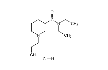 N,N-diethyl-1-propylnipecotamide, monohydrochloride