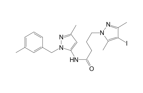 1H-Pyrazole-1-butanamide, 4-iodo-3,5-dimethyl-N-[3-methyl-1-[(3-methylphenyl)methyl]-1H-pyrazol-5-yl]-