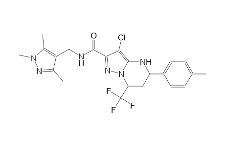 3-chloro-5-(4-methylphenyl)-7-(trifluoromethyl)-N-[(1,3,5-trimethyl-1H-pyrazol-4-yl)methyl]-4,5,6,7-tetrahydropyrazolo[1,5-a]pyrimidine-2-carboxamide
