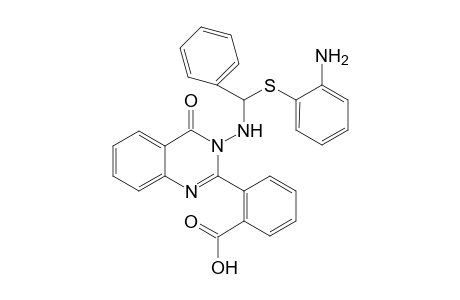 2-[3-[[(2-aminophenyl)sulfanyl-phenyl-methyl]amino]-4-oxidanylidene-quinazolin-2-yl]benzoic acid