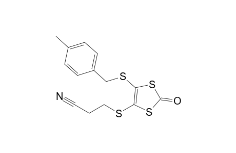 4-(2'-Cyanoethylthio)-5-(4-methylbenzylthio)-1,3-dithiol-2-one