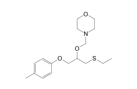 2-Morpholinomethoxy-3-(p-tolyloxy)-1-(ethylsulfanyl)propane