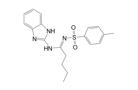 N-(1H-benzo[d]imidazol-2-yl)-N'-tosylpentanimidamide