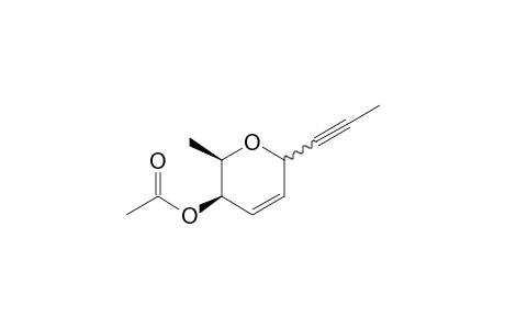 1-(4'-O-Acetyl-2',3',6'-trideoxy-.beta.L-erythro-hex-2'-enopyranosyl)-1-propyne