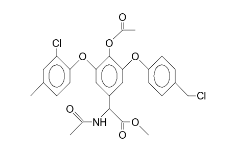 4-(1-Acetylamino-2-methoxy-2-oxo-ethyl)-2,6-diphenoxy-phenol substituted
