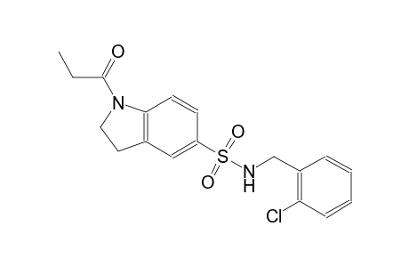 N-(2-chlorobenzyl)-1-propionyl-5-indolinesulfonamide