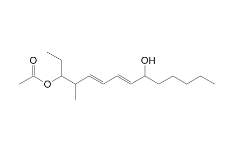 (7E,9E,6RS,12RS)-12-Acetoxy-6-hydroxy-11-methyl-tetradeca-7,9-diene