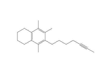 2-(Hex-4-ynyl)-1,3,4-trimethyl-5,6,7,8-tetrahydronaphthalene