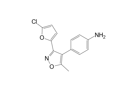 4-(3-(5-chIorofuran-2-yI)-5-methylisoxazol-4-yl)benzamine