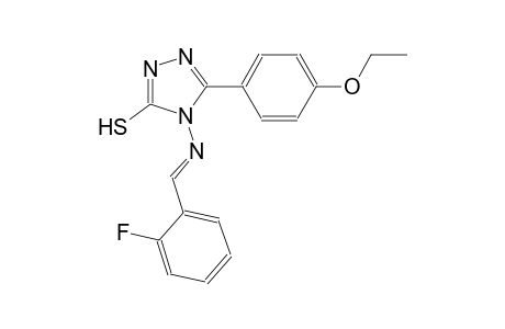 5-(4-ethoxyphenyl)-4-{[(E)-(2-fluorophenyl)methylidene]amino}-4H-1,2,4-triazol-3-yl hydrosulfide