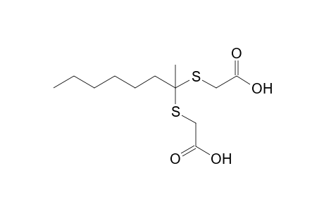 [(1-methylheptylidene)dithio]diacetic acid