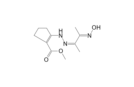1-cyclopentene-1-carboxylic acid, 2-[(2Z)-2-[(2E)-2-(hydroxyimino)-1-methylpropylidene]hydrazino]-, methyl ester