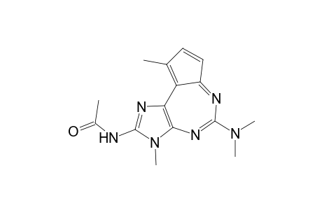 Acetamide, N-[8-(dimethylamino)-1,4-dimethyl-1H-cyclohepta[1,2-d:3,4-d']diimidaz ol-2-yl]-