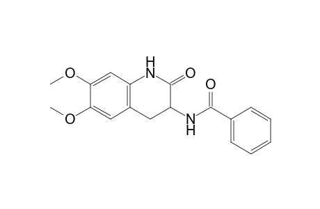 3-Benzoylamino-6,7-dimethoxy-1,2,3,4-tetrahydro-2-oxoquinoline