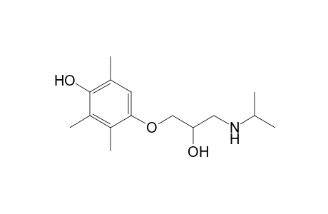 2,3,6-trimethyl-4-[2-oxidanyl-3-(propan-2-ylamino)propoxy]phenol