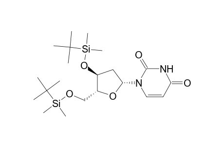 1-[(2R,4S,5R)-4-[tert-butyl(dimethyl)silyl]oxy-5-[[tert-butyl(dimethyl)silyl]oxymethyl]-2-oxolanyl]pyrimidine-2,4-dione