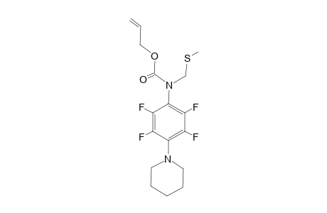N-[2,3,5,6-Tetrafluoro-4-(N'-piperidino)phenyl]-N-methylthiomethylcarbamic acid allyl ester