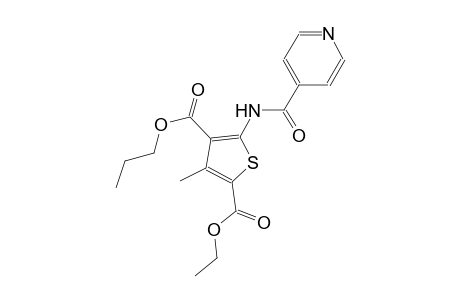 2-ethyl 4-propyl 5-(isonicotinoylamino)-3-methyl-2,4-thiophenedicarboxylate