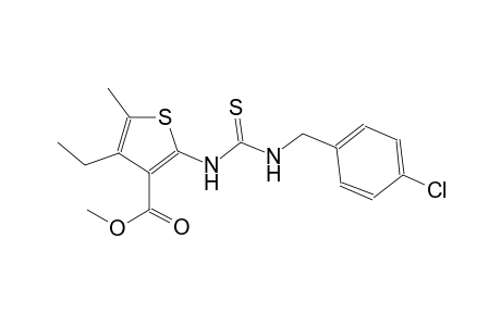 methyl 2-({[(4-chlorobenzyl)amino]carbothioyl}amino)-4-ethyl-5-methyl-3-thiophenecarboxylate