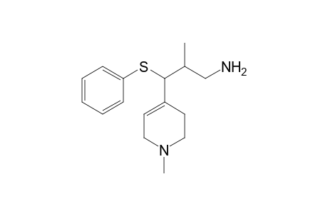 (2RS,3SR)-2-Methyl-3-[4-(1-methyl-1,2,3,6-tetahydro)pyridinyl]-3-phenylthiopropylamine