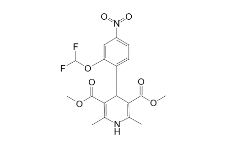 4-(4-nitro-2-difluoromethoxyphenyl)-2,6-dimethyl-3,5-di(methoxycarbonyl)-1,4-dihydropyridine